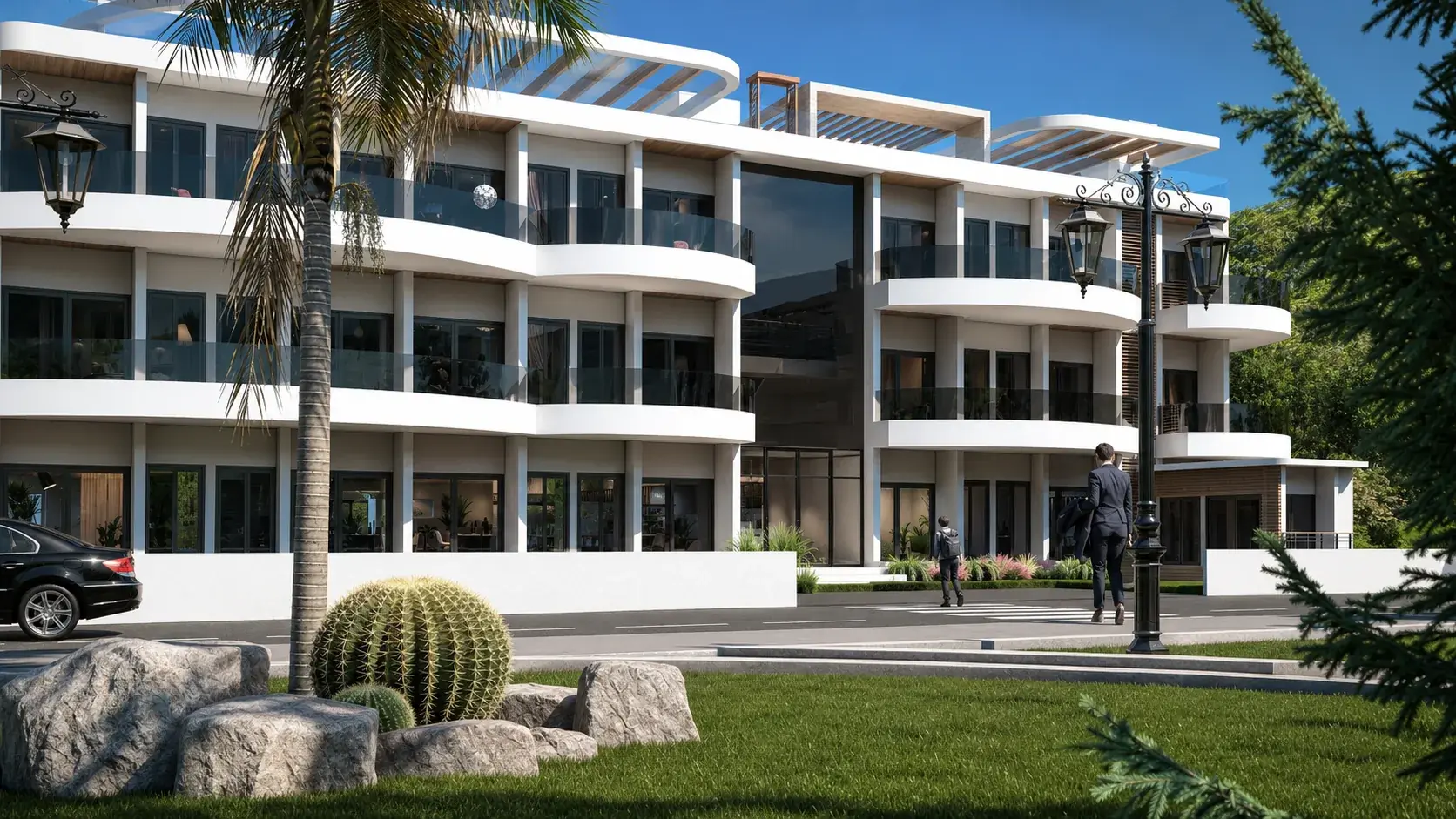Spain Golf Course premium landscaping rendering by Khalil Grouz