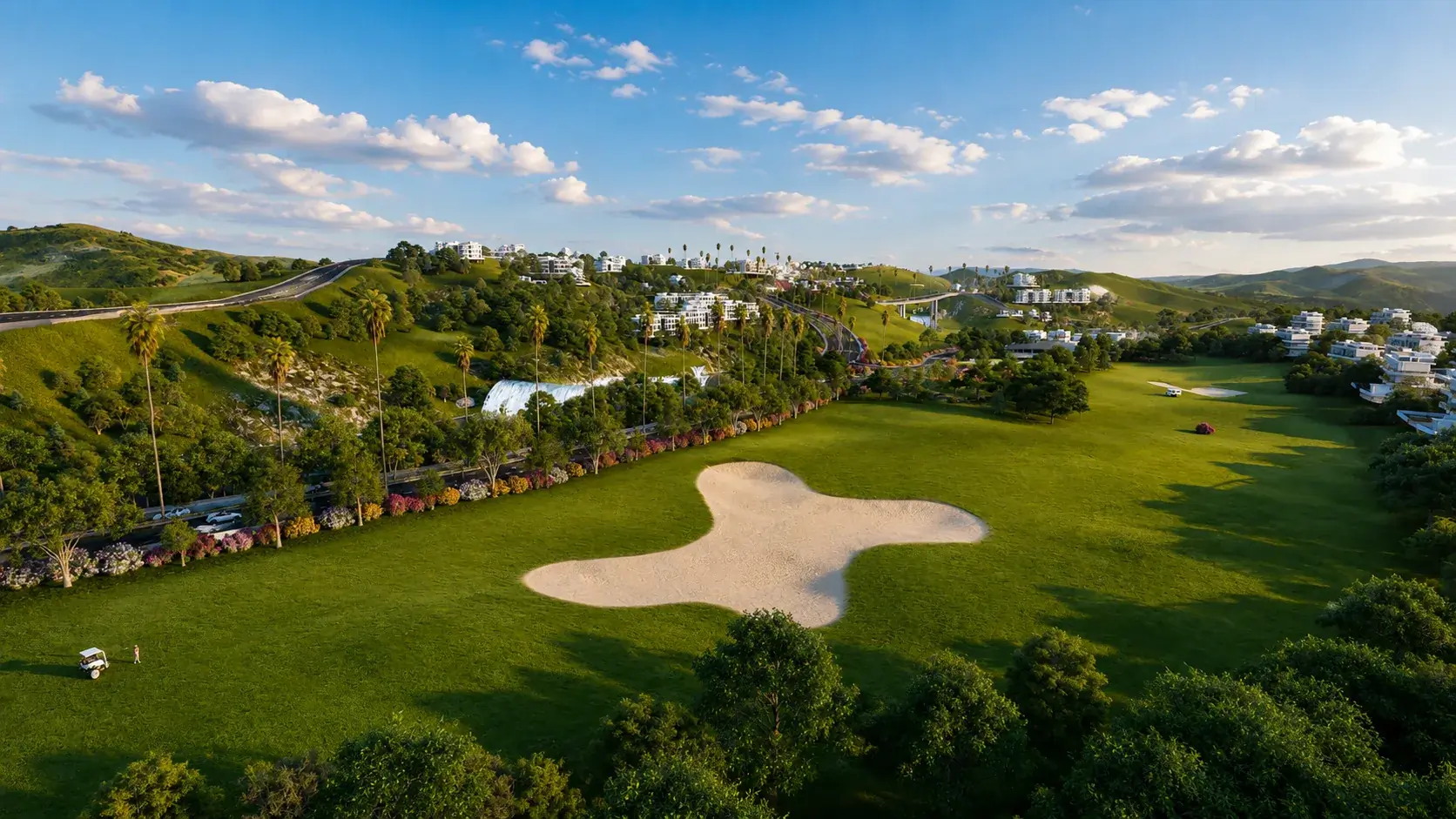Golf course layout view 5 by Khalil Grouz