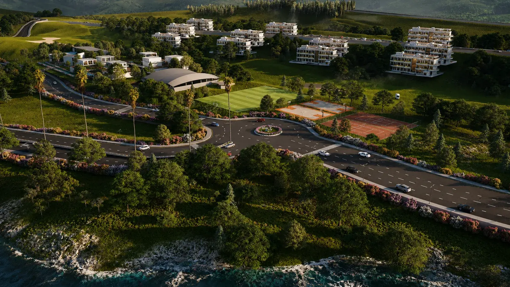 Golf course layout view 7 by Khalil Grouz