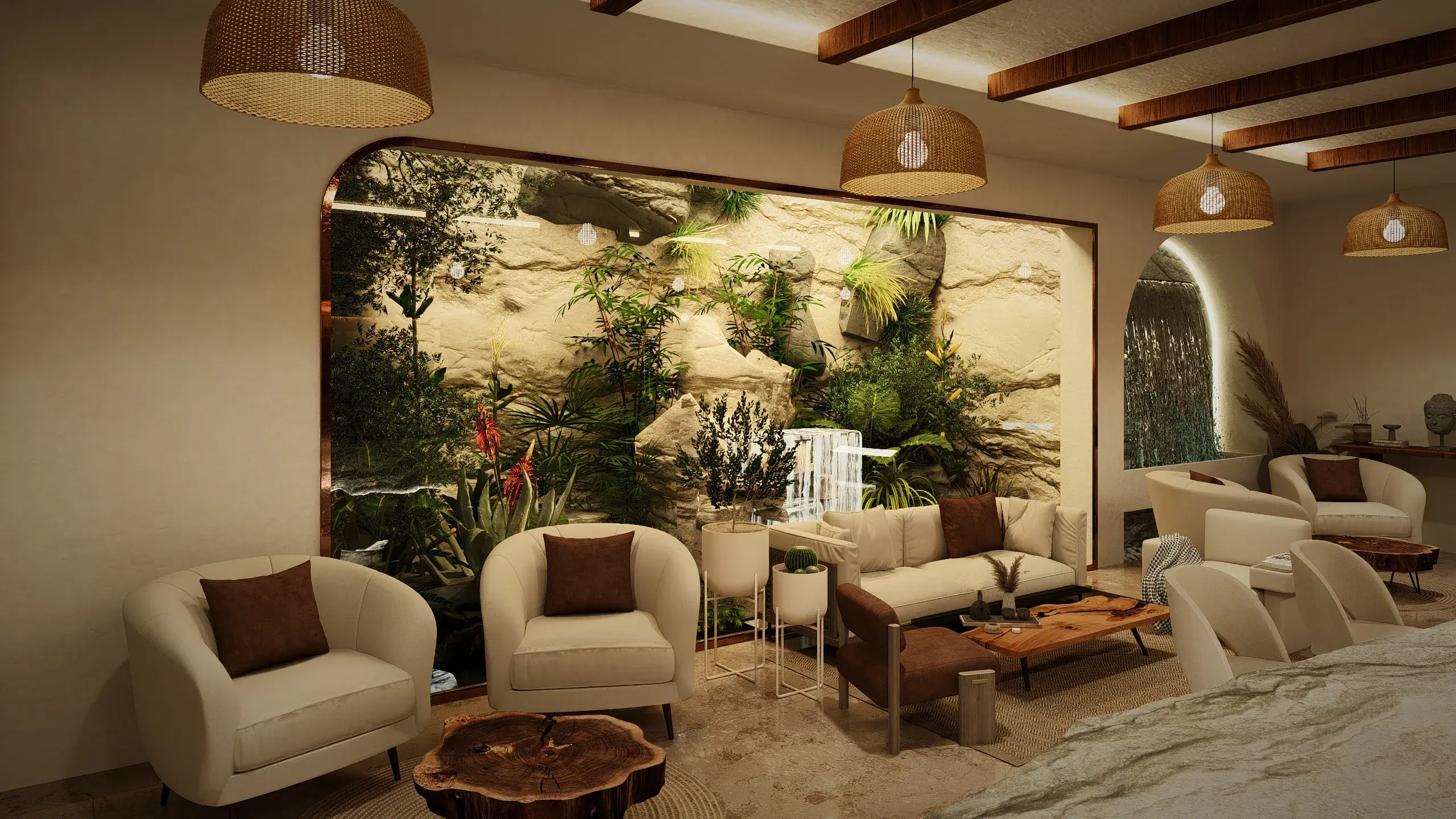 Restobar interior lounge view 4 by Khalil Grouz