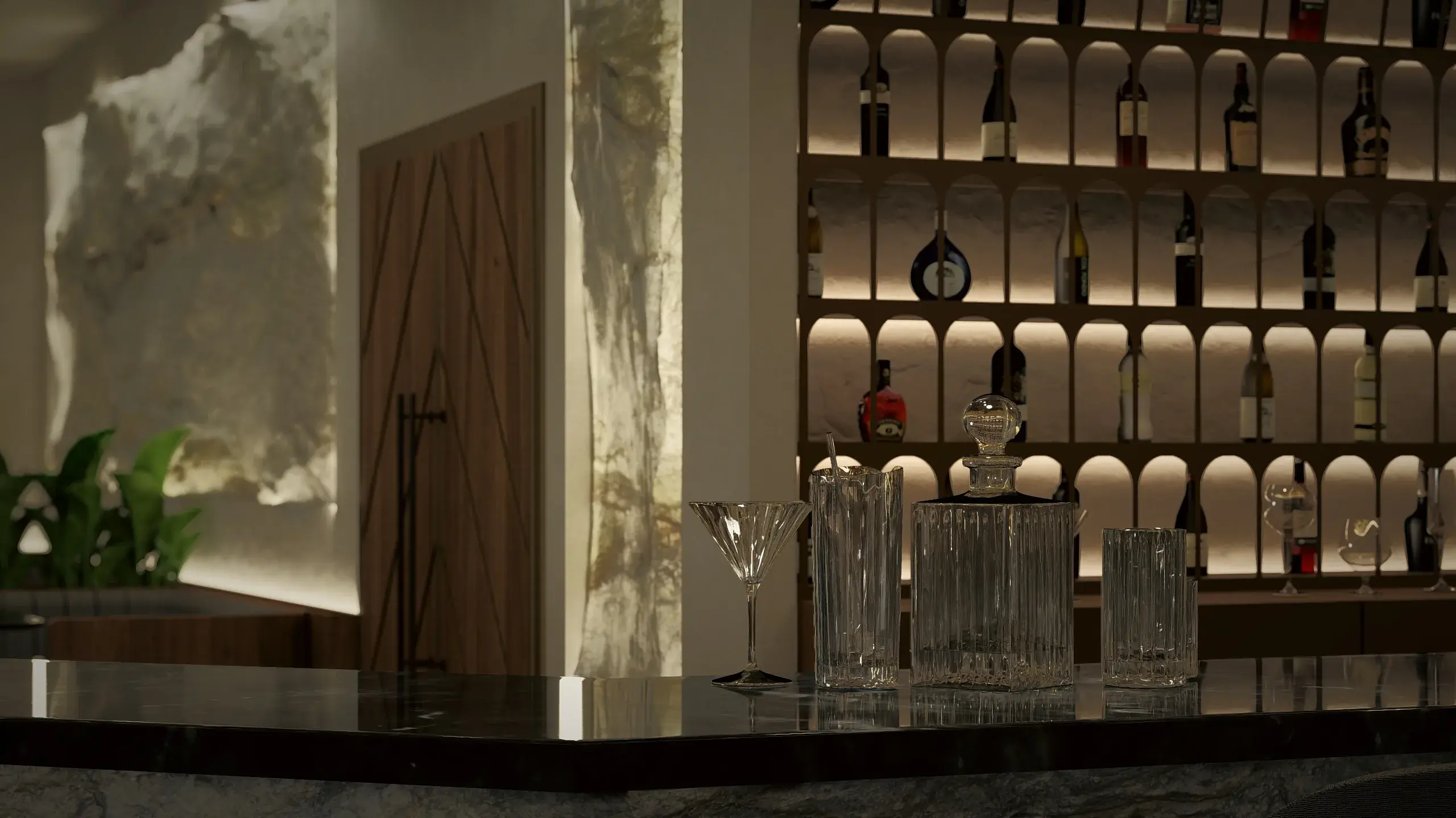 Restobar interior lounge view 5 by Khalil Grouz