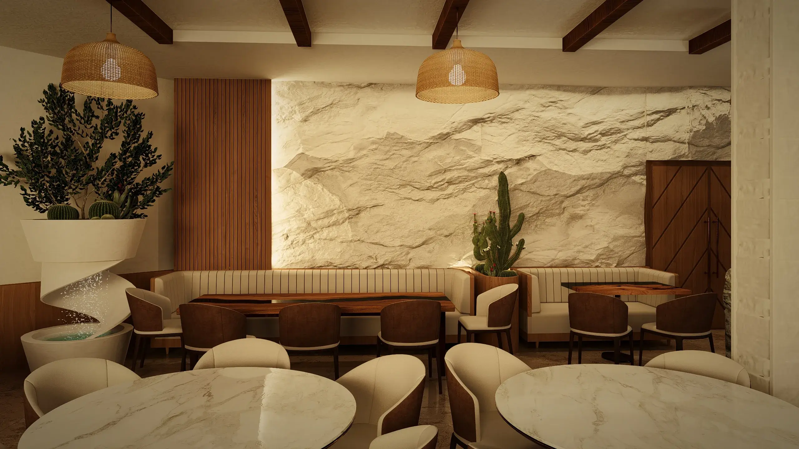 Restobar interior lounge view 6 by Khalil Grouz